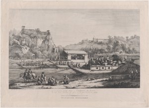 Papst Pius VII. auf der Saône, 1805