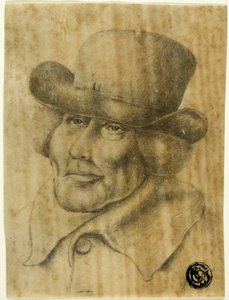 Porträtbüste eines alten Mannes mit Hut und Mantel von Jean Jacques de Boissieu
