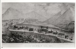 Der Trauerzug von Napoleon Bonaparte auf St. Helena, 9. Mai 1821