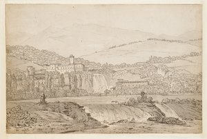 Ansicht von Isola di Sora, in der Nähe von Neapel von Jean Joseph Bidault