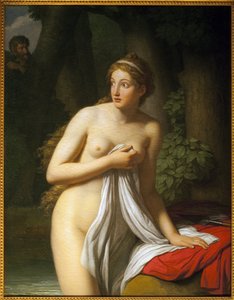 Überraschte Nymphe