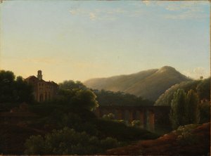 Die Brücke bei La Cava, Königreich Neapel von Jean Joseph Xavier Bidauld