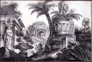 Eine architektonische Fantasie, um 1760