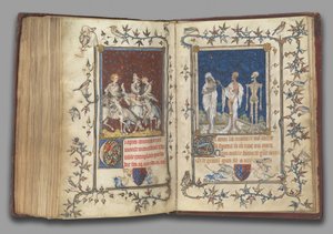 f.321v-322r aus dem Gebetbuch von Bonne von Luxemburg, Herzogin der Normandie, vor 1349