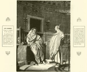 Zwei Auguren, Priester des antiken Rom von Jean Leon (after) Gerome