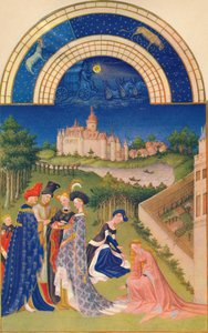 April - das Château de Dourdan von Jean Limbourg