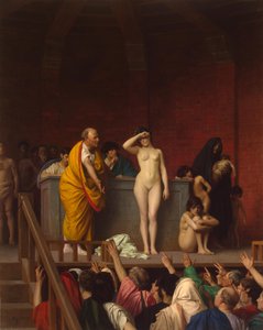 Sklavenmarkt im antiken Rom von Jean Leon Gerome