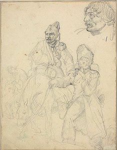 Studie einer Figurengruppe (Detail) von Jean Louis André Théodore Géricault