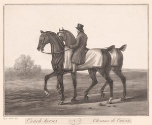 Reiter begleitet zwei Pferde von Jean Louis Darcis (attributed to)