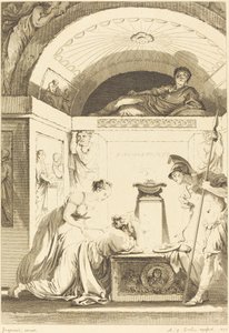 Die Matrone von Ephesus von Jean Louis Delignon and Antoine Jean Duclos after Jean Honoré Fragonard