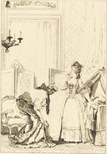 Der betrogene und zufriedene Ehemann von Jean Louis Delignon and Antoine Jean Duclos after Jean Honoré Fragonard