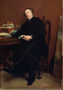 Porträt von Alexandre Dumas Jr. (1824-1895) im Jahr 1877