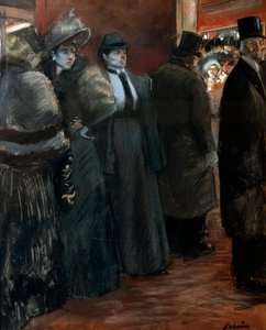 Ein Theaterfoyer, spätes 19. oder frühes 20. Jahrhundert von Jean Louis Forain