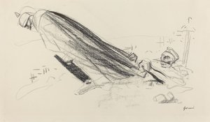 Ceux de la première heure. Sire! où en sommes-nous de la guerre fraîche... ..., ca. 1914-1919 von Jean Louis Forain