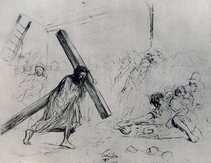 Christus trägt das Kreuz, 1925 von Jean Louis Forain