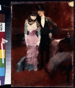 Abfahrt von einem Maskenball in der Pariser Oper von Jean Louis Forain