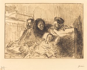 Beweis bei der Anhörung (zweite Platte) von Jean Louis Forain