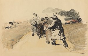 Deutscher Überfall auf ein Dorf, ca. 1914-1919