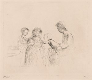 Madonna und Kinder von Jean Louis Forain