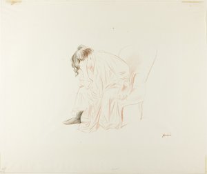 Sitzende Frau, Kopf in der rechten Hand von Jean Louis Forain