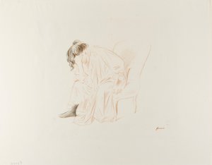 Sitzende Frau, Kopf in der rechten Hand von Jean Louis Forain