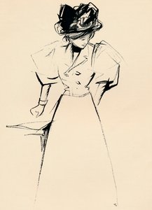 Studie in Indischer Tinte von Forain, ca. 1898 von Jean Louis Forain