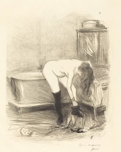 Das Bad (vertikale Platte) von Jean Louis Forain