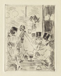 Das Café des Neuen Athen, um 1876