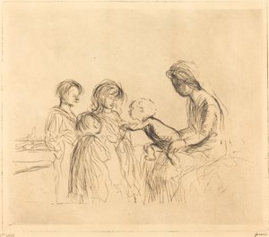 Die Madonna und die Kinder von Jean Louis Forain