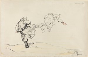 Die Einnahme von Fort Douaumont, wahrscheinlich 1916 von Jean Louis Forain