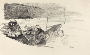 Zwei Soldaten in einem Graben, ca. 1914-1919