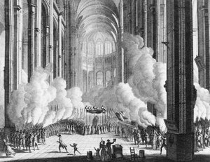 Französische Revolution: Beerdigung von Honoré Gabriel Riqueti, Graf von Mirabeau (1749-1791) am 4. April