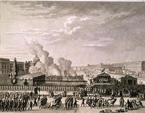 Proklamation der Gefahr für das Heimatland, 22. Juli 1792, graviert von Pierre Gabriel Berthault (1737-1831) von Jean Louis Prieur