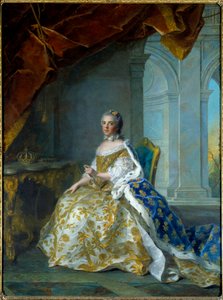 Porträt von Louise Elisabeth von Frankreich, Infantin von Spanien und dann Herzogin von Parma (1727-1759) von Jean Marc Nattier