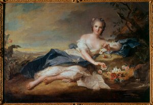 Porträt von Madame Henriette von Frankreich als Flora, Tochter von Ludwig XV von Jean Marc Nattier