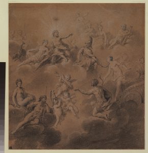 Venus präsentiert Aeneas den Göttern von Jean Marc Nattier