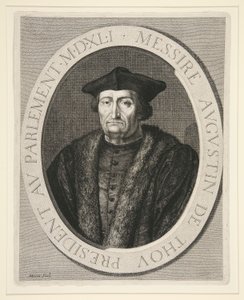 Augustin de Thou, Präsident des Parlaments von Paris von 1535 bis 1544 von Jean Morin
