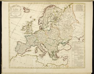 Karte von Europa von Jean Palairet