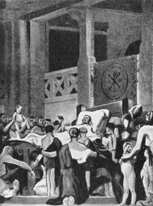 Der Tod der Heiligen Genoveva von Jean Paul (after) Laurens