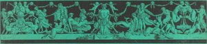 Eine Bacchanale mit ägyptischen und klassischen Figuren
