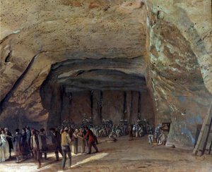 Höhle als Salzlager in Dieppedalle um 1789