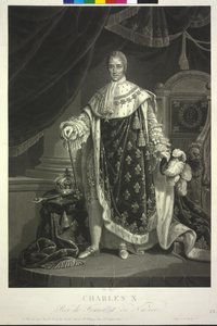 König von Frankreich Karl X. von Jean Pierre Marie Jazet