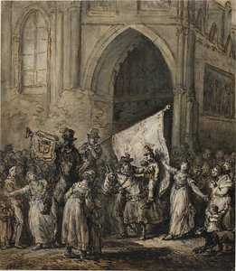 Szene der Revolution