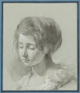 Bildnis einer jungen Frau von Jean Pierre Saint Ours