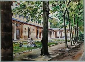 Der Garten des St. Maur Psychiatrischen Krankenhauses von Jean Raoulx