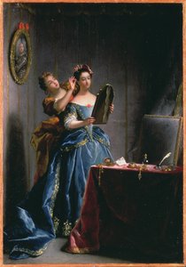 Eine Dame bei ihrer Toilette von Jean Raoux