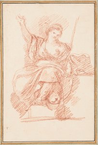Sitzende allegorische Figur von Jean Robert Ango