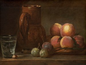Früchte, Krug und ein Glas, ca. 1726-1728