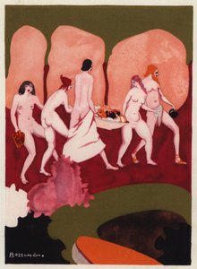 Die Liebesbücher von Ovid: Gefangene in deinem Zug, Jünglinge und Jungfrauen werden folgen von Jean de Bosschere