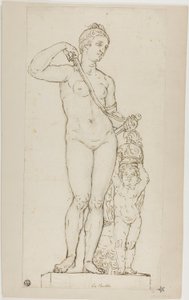 Skulptur von Venus und Amor mit Mars